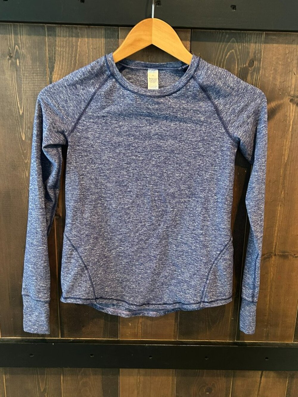 Ivivva Heathered Blue Long Sleeve Tee Girls Size 10